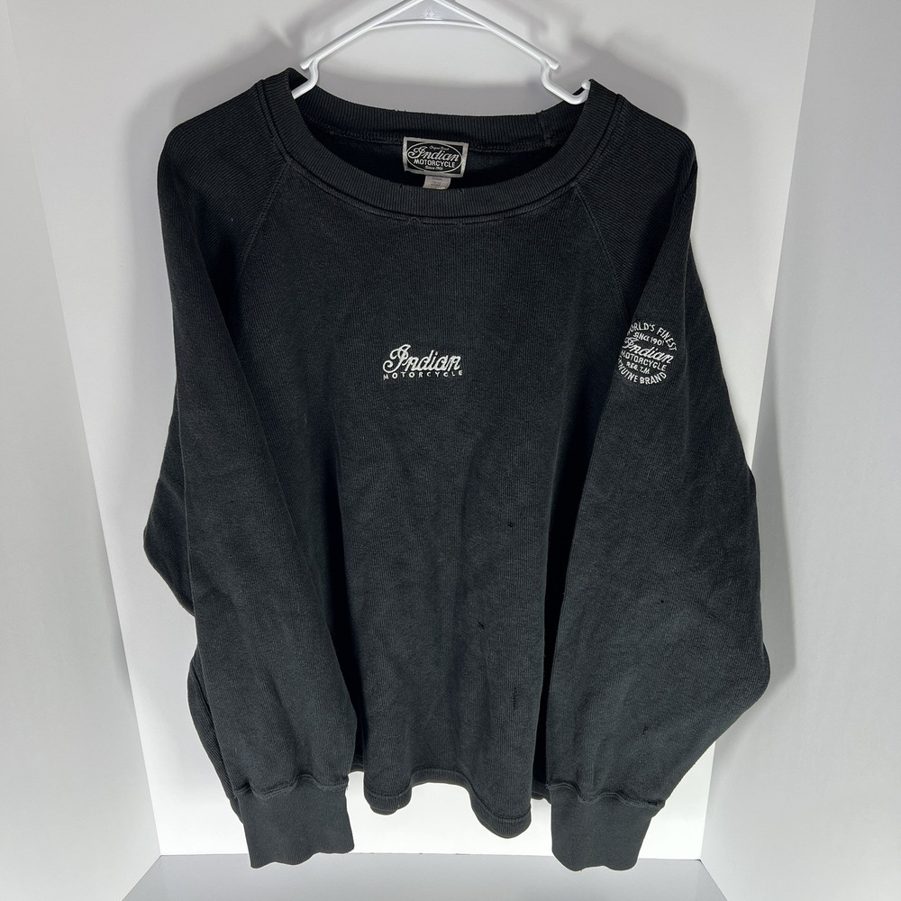 Lot of 3 Indian Motorcycle Mens Jacket & Shirts - Large & XL - Y2K Distressed